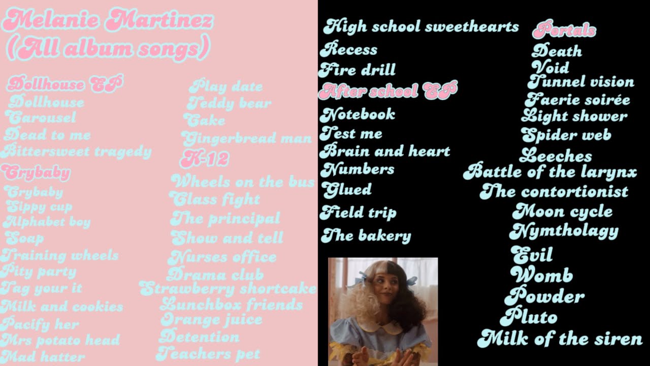 🍼Melanie Martinez all album songs 🍼