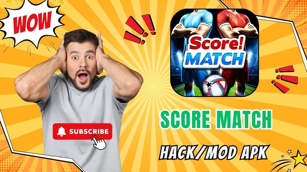 Score Match Hack Mod - Get Unlimited Money, Gems for Free - Android & iOS 2025.