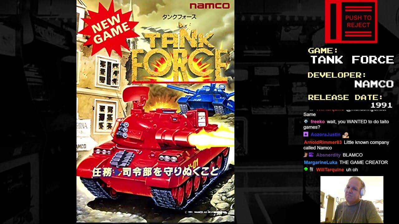 Push To Reject - Tank Force (1991 Namco)