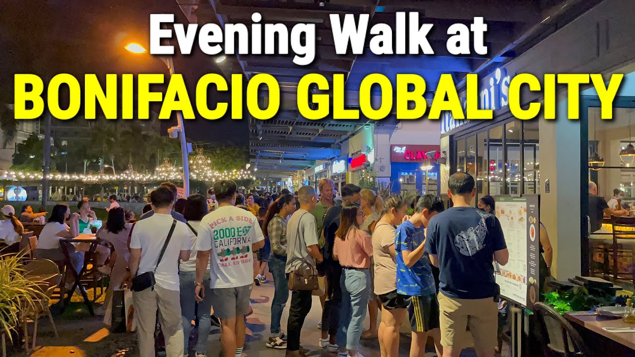 BGC MANILA 2023 - Evening Walking Tour | Uptown BGC & Bonifacio High Street NIGHTLIFE