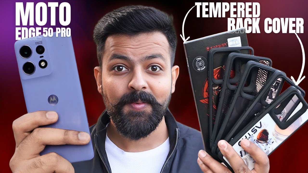 Moto Edge 50 Pro Kapaver Collection || Back Covers + Tempered Glass🔥🔥 #motoedge50pro