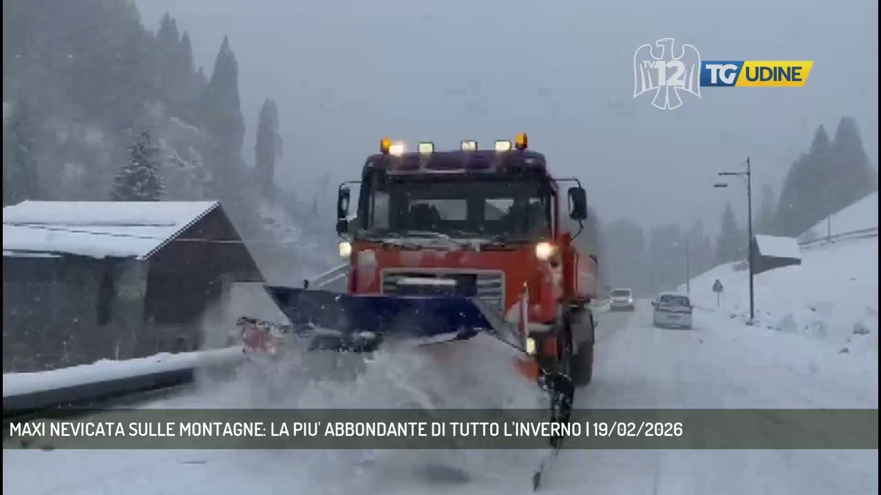 MAXI NEVICATA SULLE MONTAGNE: LA PIU' ABBONDANTE DI TUTTO L'INVERNO | 19/02/2026