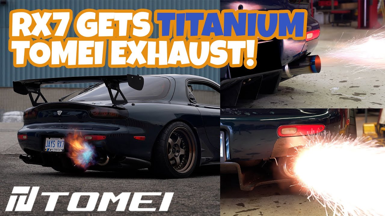 TOMEI ExpremeTi FD RX7 - Titanium Exhaust with Mid Pipe