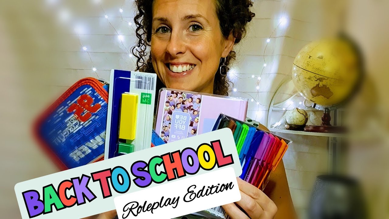 ROLEPLAY - COMMESSA CARTOLERIA, BACK TO SCHOOL 2020!📏📘✏ Asmr Ita