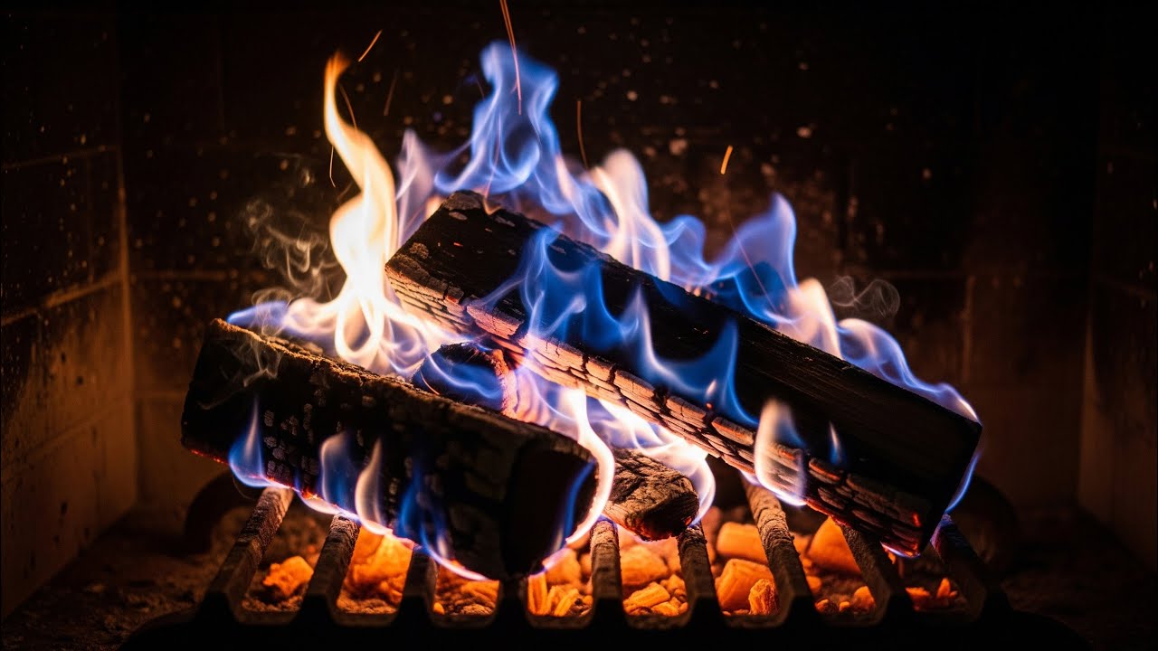 Blue-Orange Fire for Emotional Grounding, Mindful Stillness, and a Soulful Night Reset