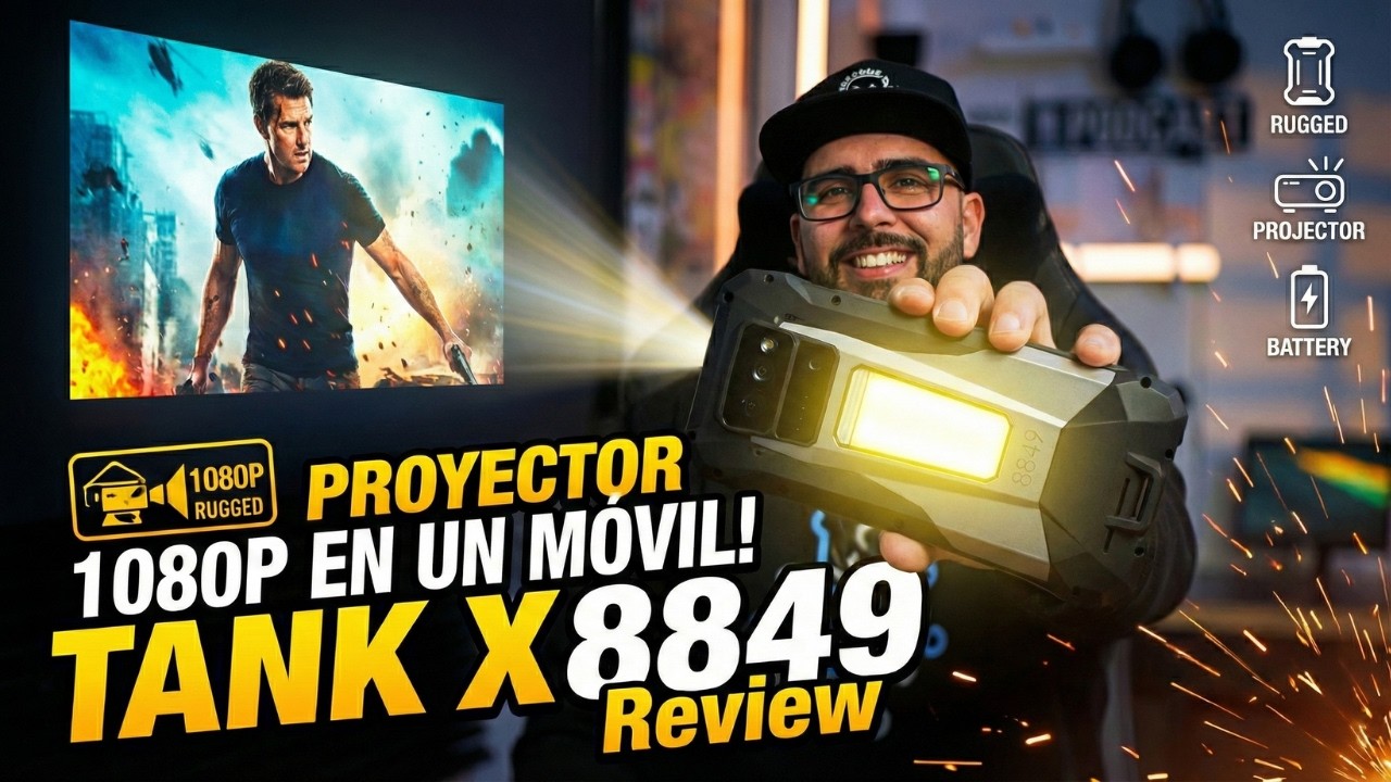 8849 TANK X REVIEW | El móvil con proyector 1080p
