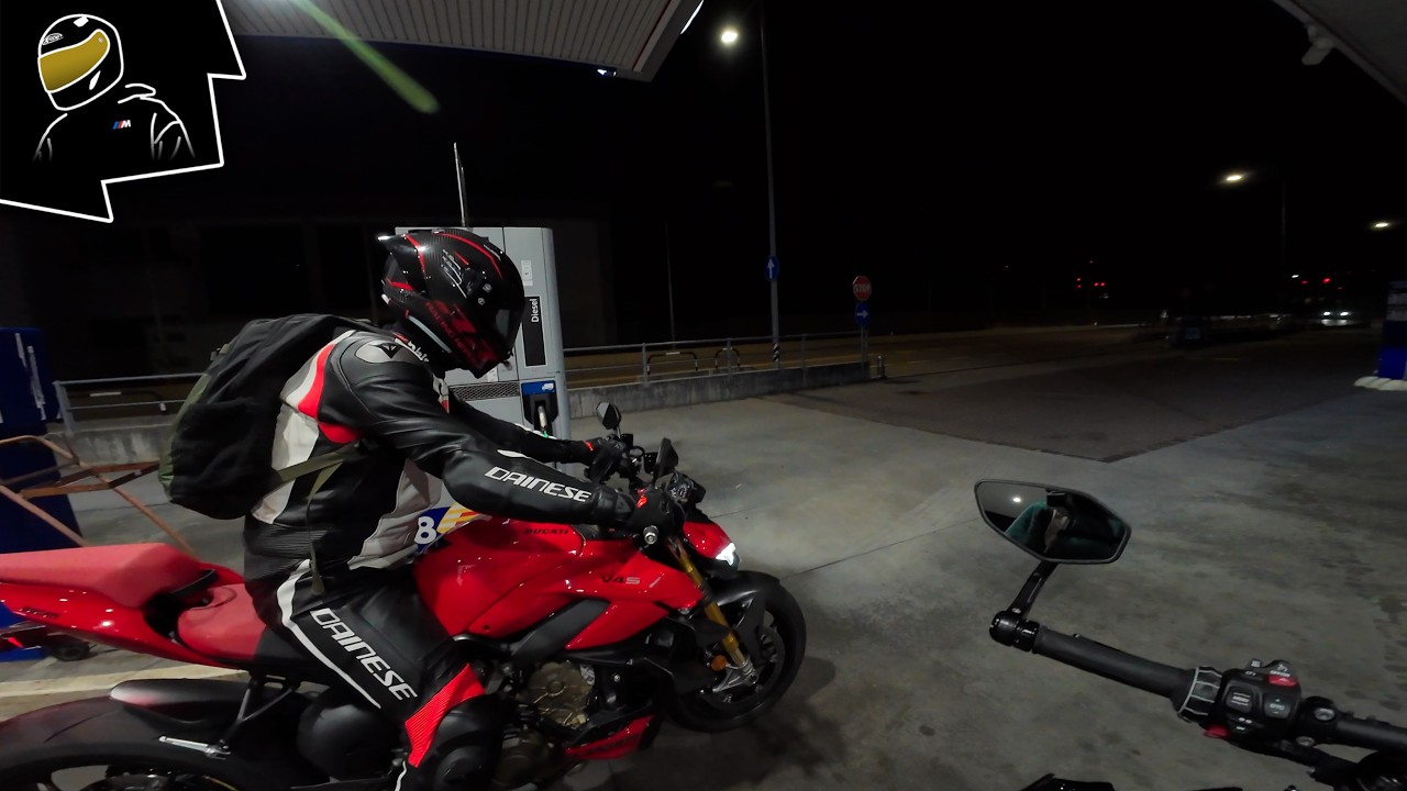Night ride with bro