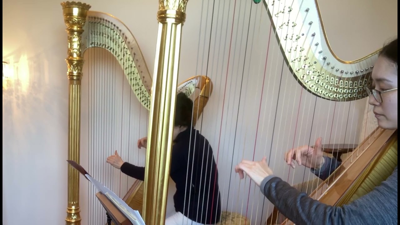 En bateau  (Debussy) 2 harps 小舟にて(ドビュッシー) 2台ハープ