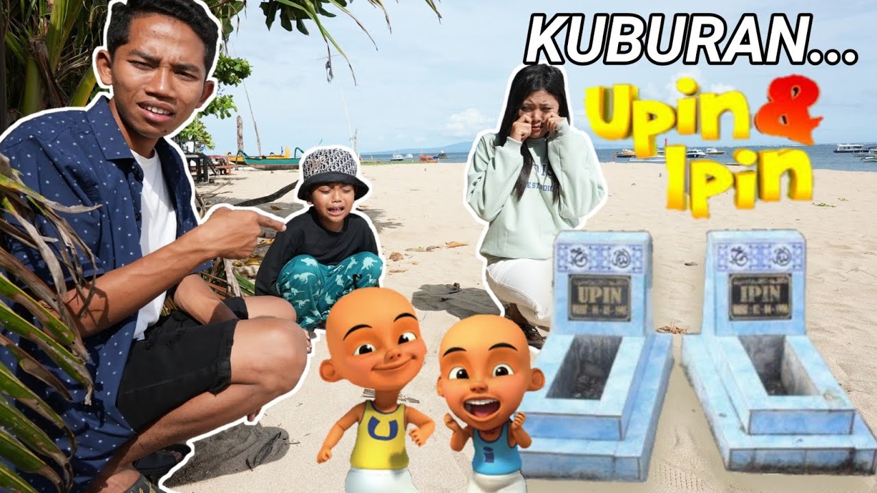 NEMU KUBURAN UPIN DAN IPIN DIPANTAI😱, GAGAL MAIN PETAK UMPET ! MALAH JADI NANGIS ! | Mikael TubeHD