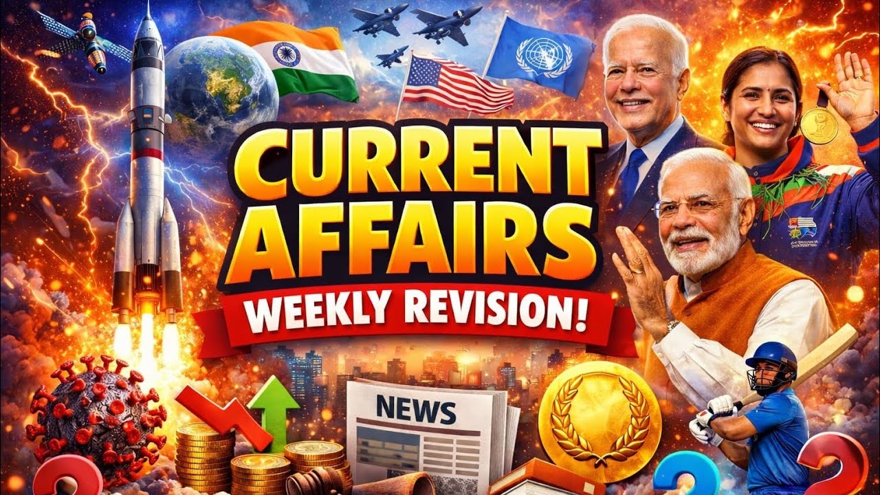 CurrentAffairsToday||weeklyDoseRevision 1Feb2026#upsi #up_police#up_homeguard#all_oneday_exams
