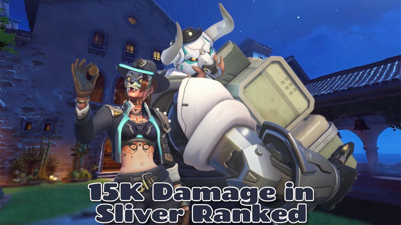 15k damage in sliver ranked!💥 overwatch 2 ~ ashe competitive gameplay