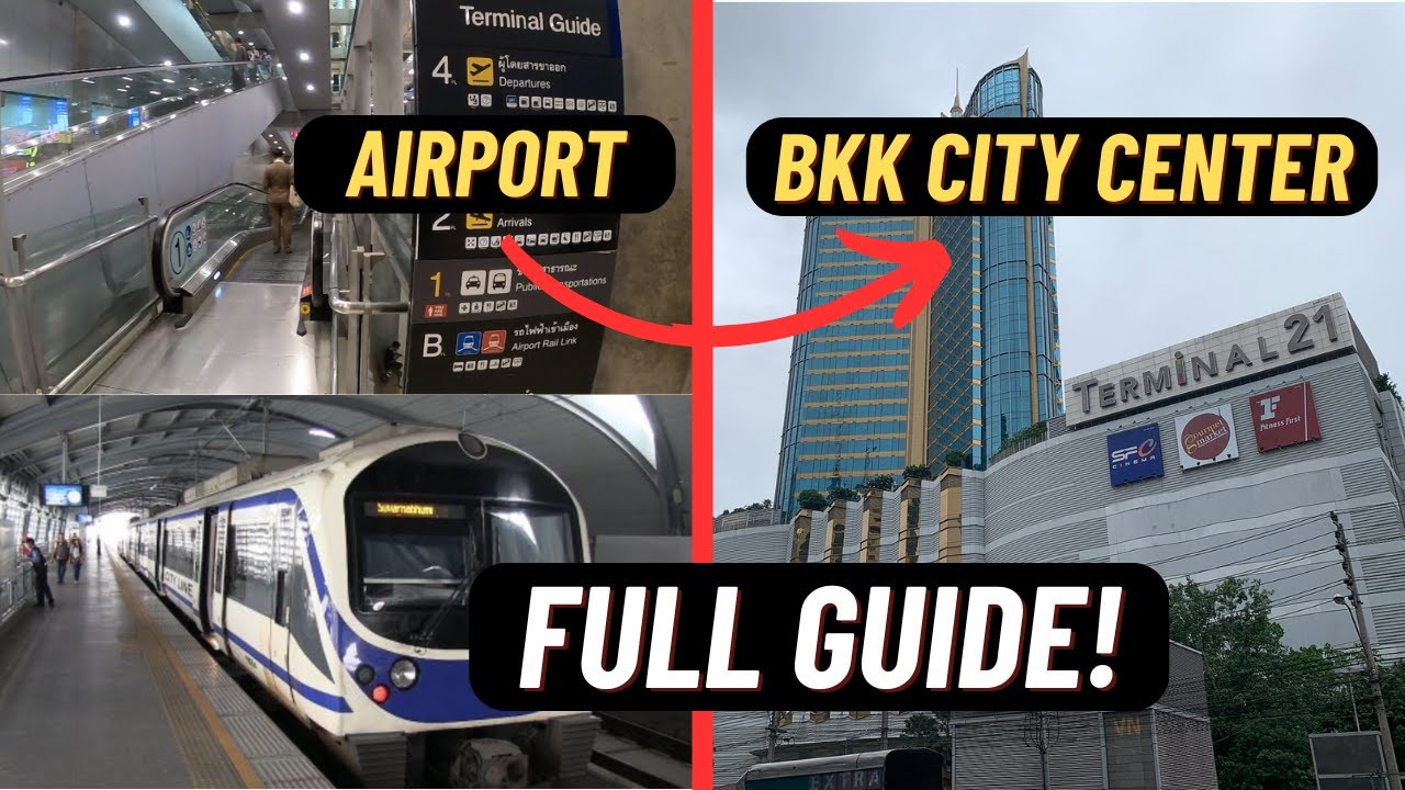 How to get from Suvarnabhumi BKK airport to Bangkok city center using the rail link