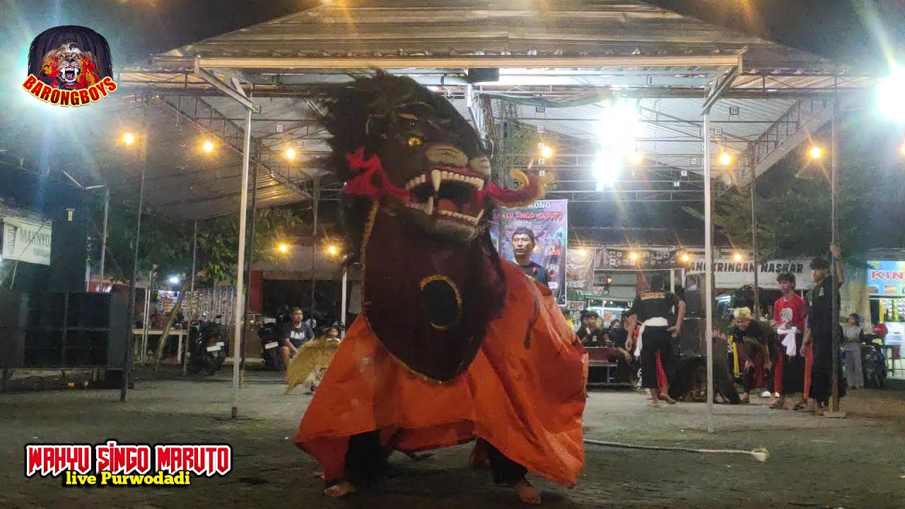 Atraksi Barongan Galak Ngamuk! Barongan Wahyu Singo Maruto live Pusat Kuliner | BarongBoys