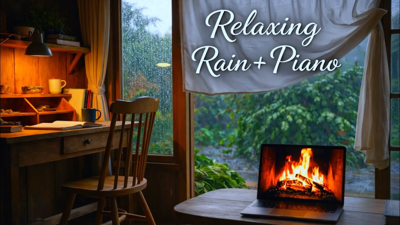 Whispers of Rain: Ambient Piano on a Terrace for Afternoon Peace