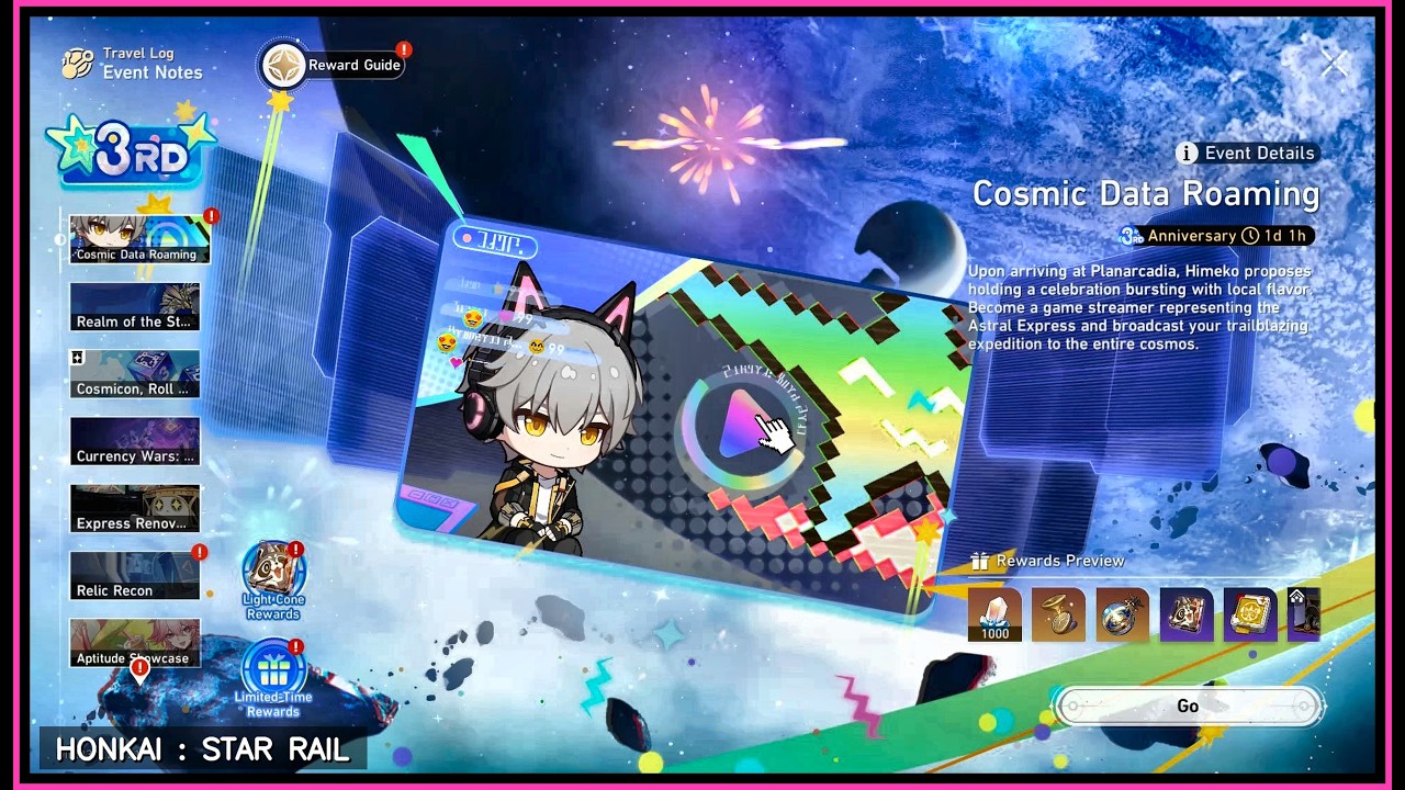 4 Star Elation Light Cone , Reward Collection & Stellar Jades | Honkai Star Rail Event Cutscene
