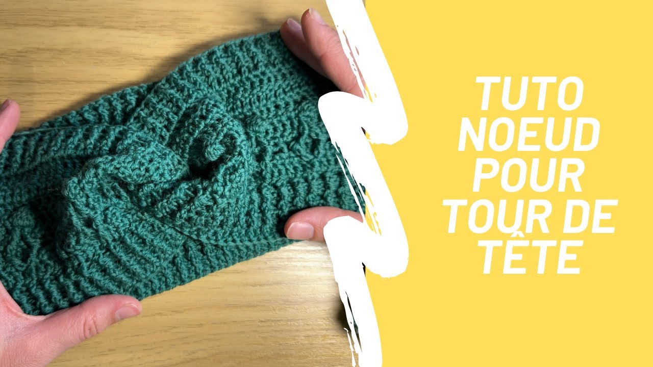 TUTO CROCHET - Noeud pour cache-oreilles