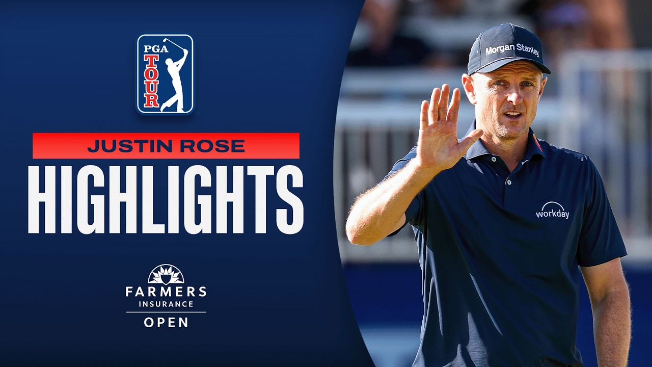Justin Rose shoots 7-under 65 | Round 2 Highlights | Farmers | 2026