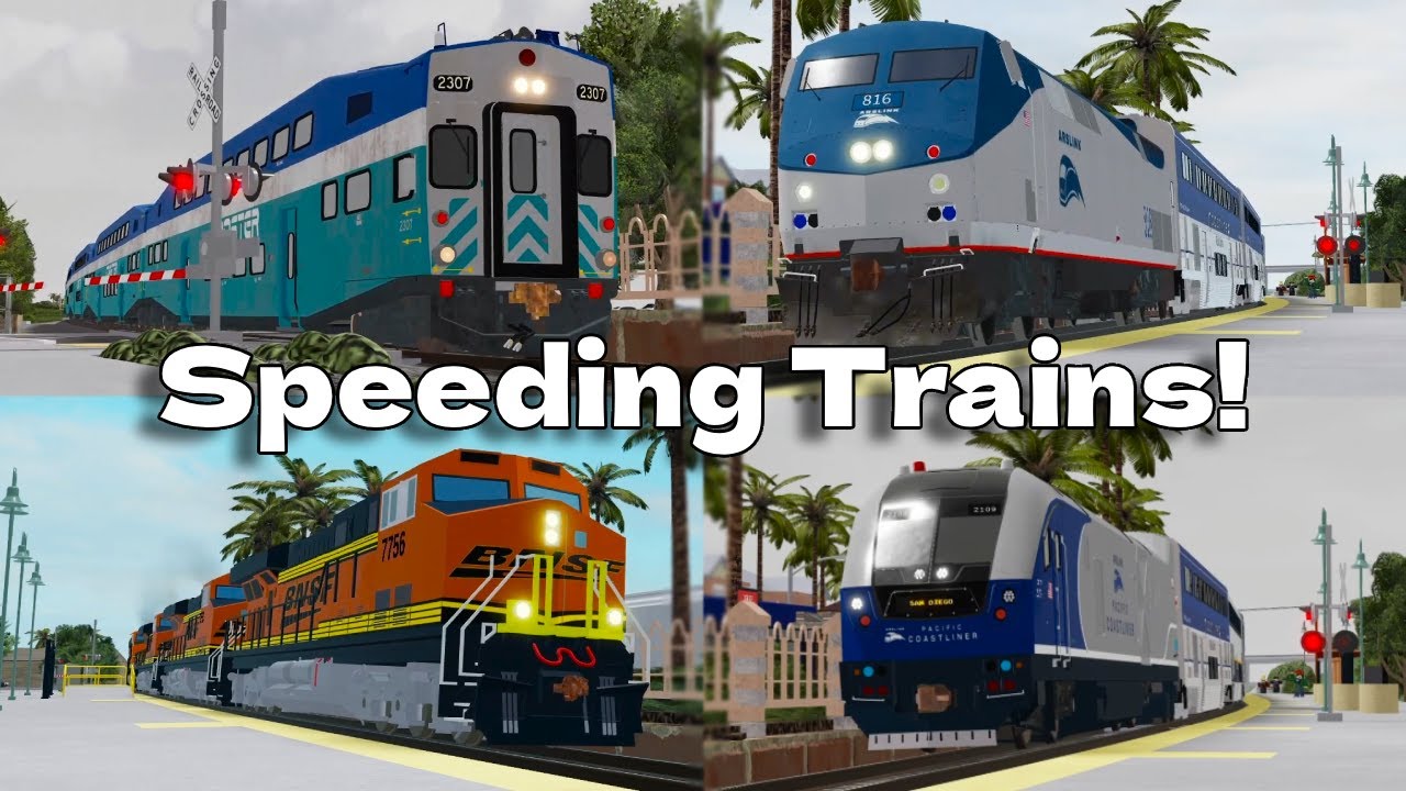 Speeding Trains Through Carlsbad Village - SoCal Railfanning #3