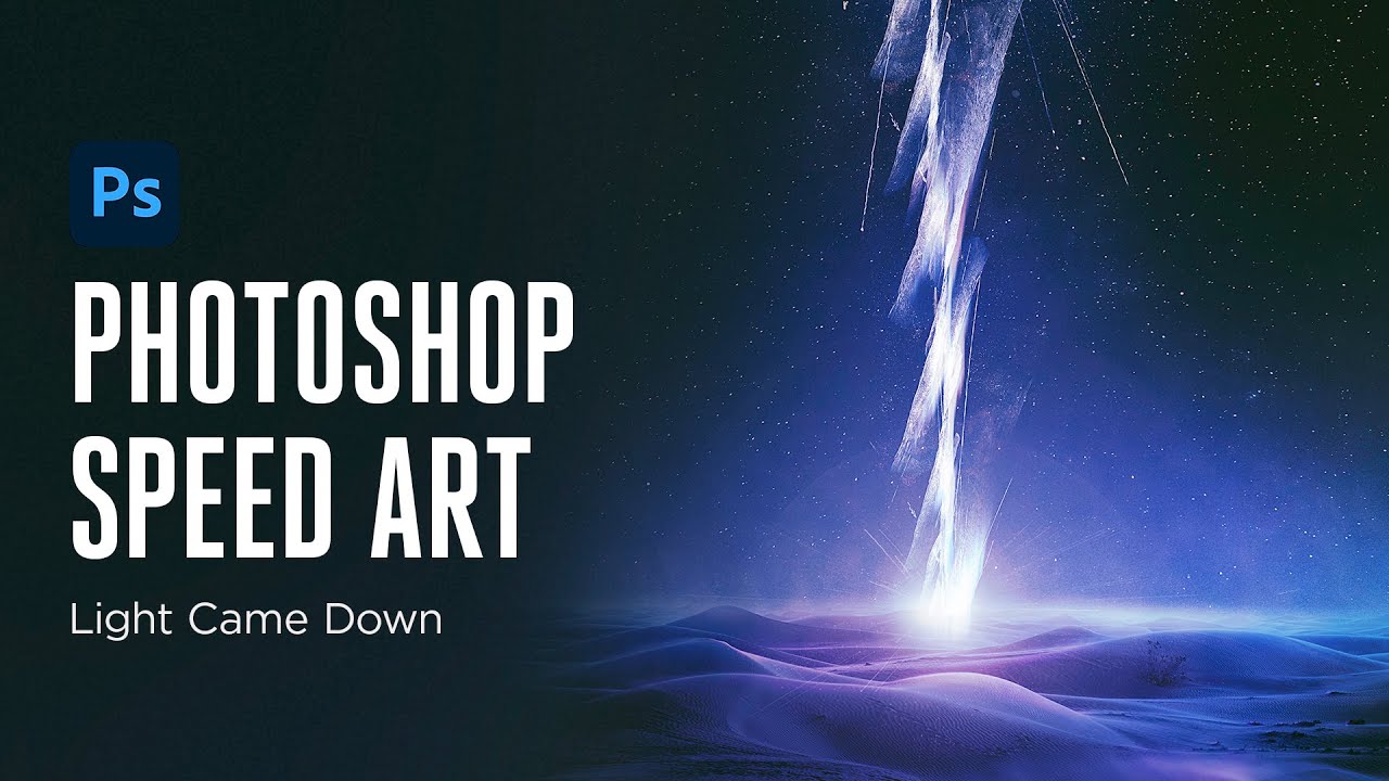 A light Came Down | Photoshop Speed Art