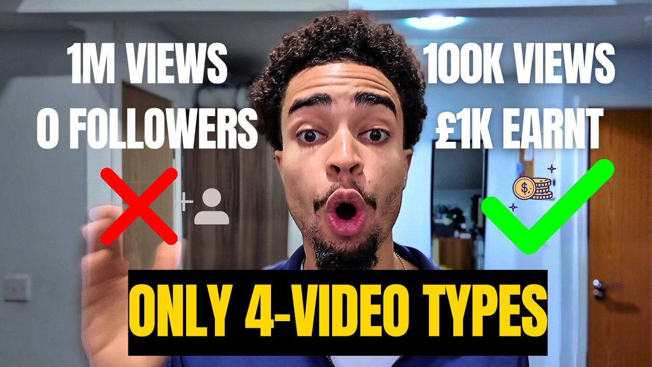 How to turn views into Followers and Money (Only 4-Videos Needed)