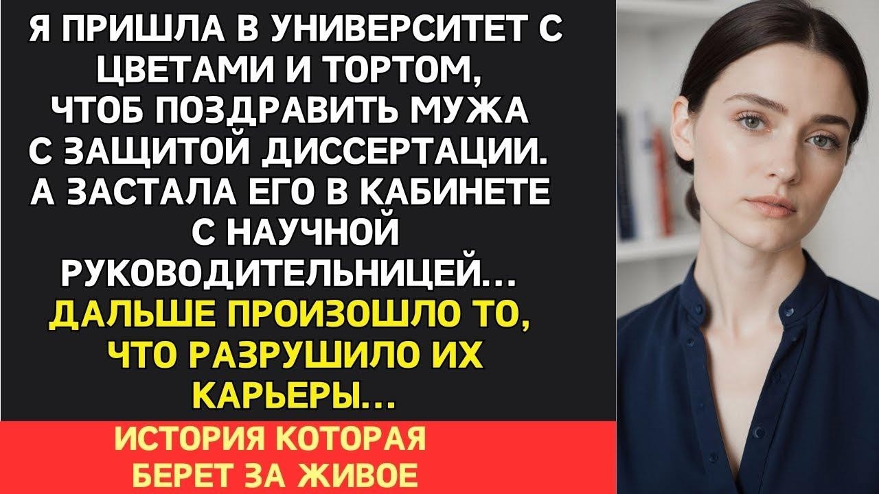 Пришла в университет поздравить мужа с защитой диссертации, а застала его в кабинете с