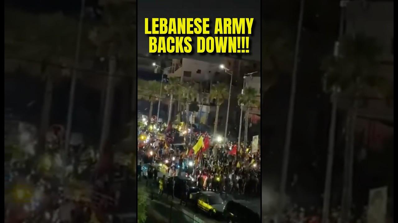 Ливанская армия отступает под натиском протестующих!