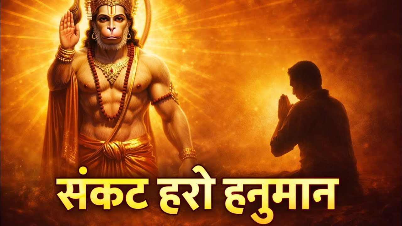 Sankat Haro Hanuman 🙏 | संकट दूर करने वाला शक्तिशाली भजन #hindumantra #hanumanbhajans 