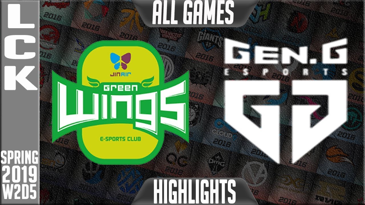 JAG vs GEN Highlights ALL GAMES | LCK Spring 2019 Week 2 Day 5 | Jin Air Greenwings vs Gen.G