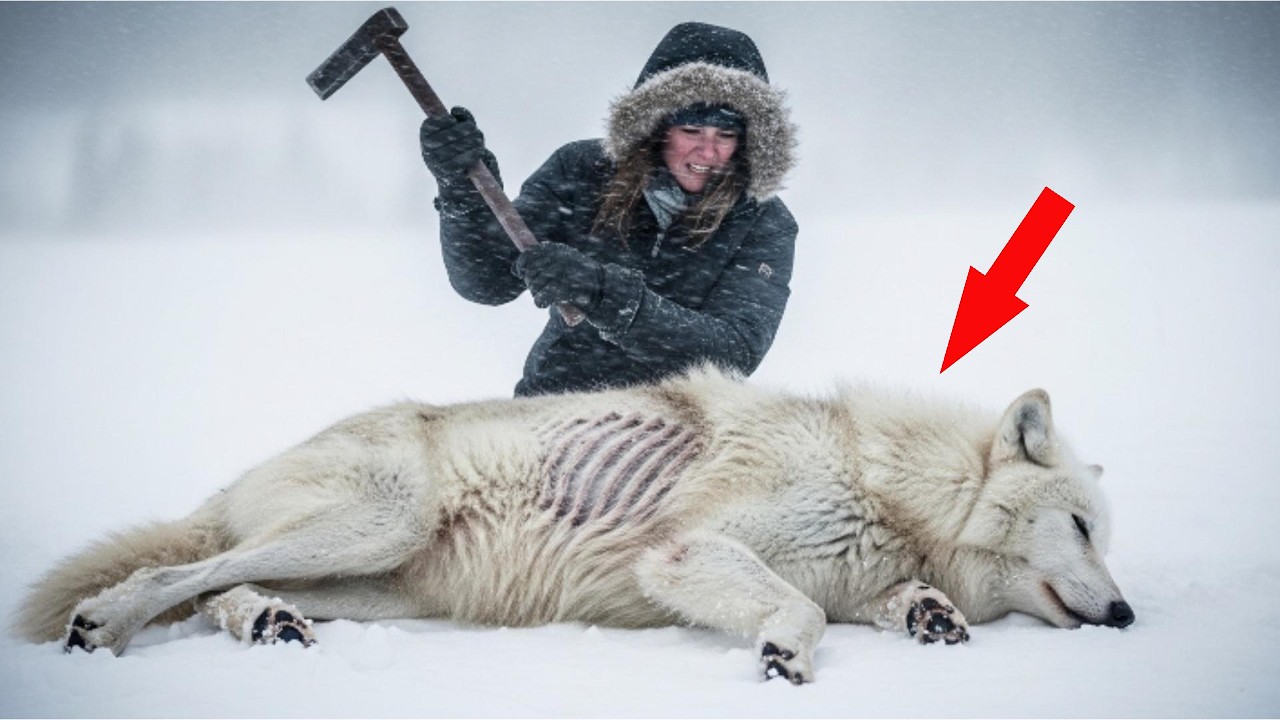 I Saw Her Raise An Iron Bar At This Starving Wolf – What She Was Actually Doing Is Impossible!