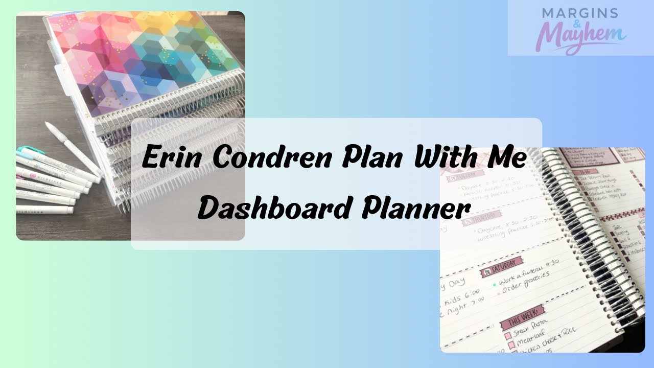 Plan With Me | Erin Condren | Dashboard Planner