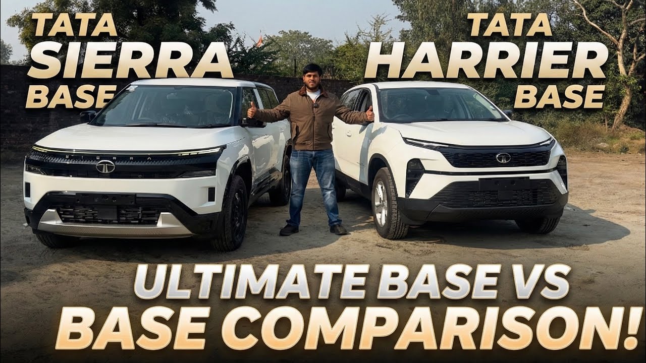 New Tata Sierra Base Variant VS Tata Harrier Base Variant 2026 - Comparison 