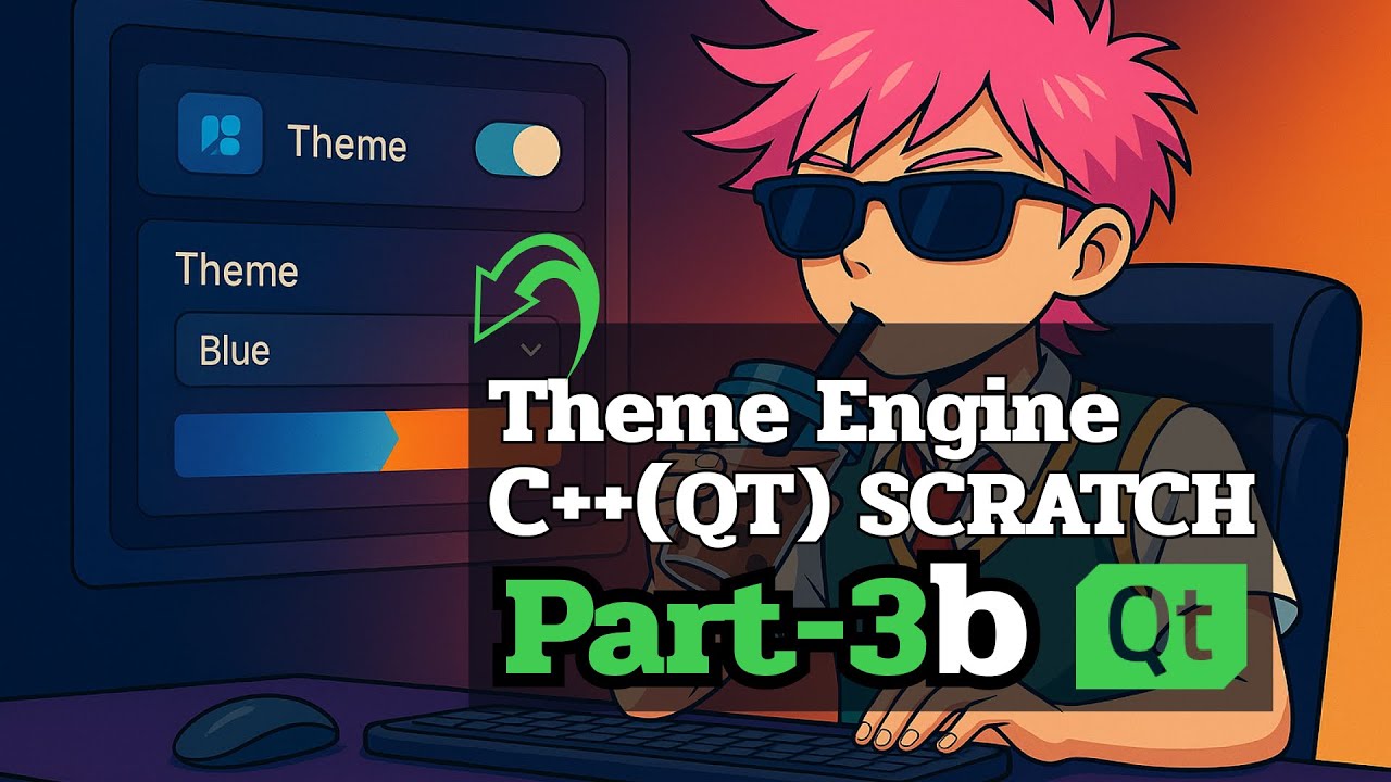 Theme Engine in Qt C++ | Media Player Project Tutorial – Part 3b