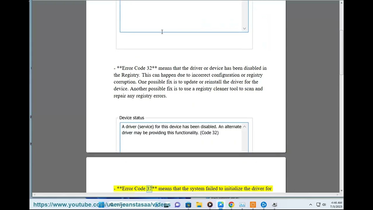 Fix Graphics Device Driver Error Code 22, 32, 37, or 43 on Windows PC