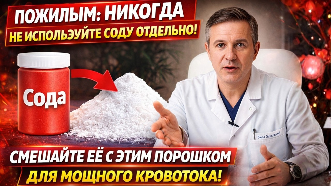 Пожилым: Никогда Не Используйте Соду Отдельно! Смешайте Её с Этим Порошком для Мощного Кровотока