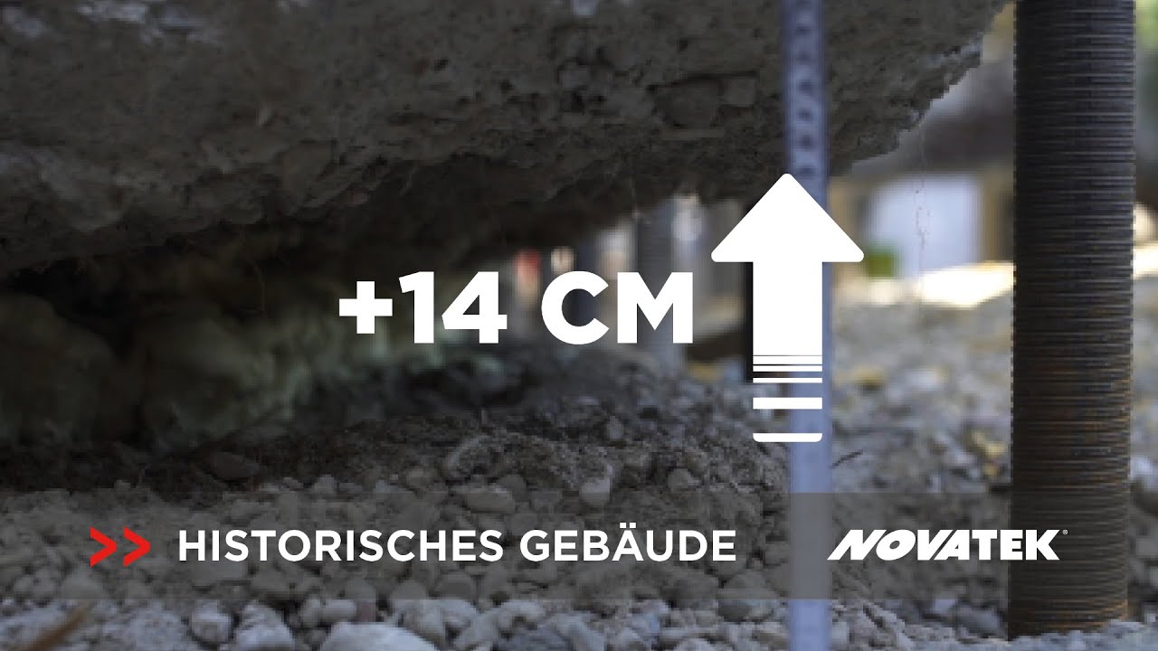 Anhebung von Wohnhaus um 14 cm in Spanien - Novatek