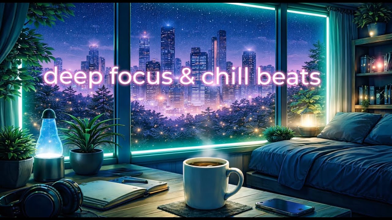 Neon Night Lofi Mix 🌃 | Deep Focus Music & Chill Beats