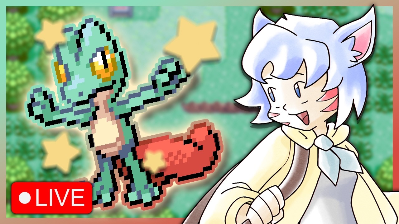 LIVE 🔴 Shiny Hunting GEN 3 STARTER Pokémon! - Treecko - Pokémon Ruby/Sapphire - !points !store