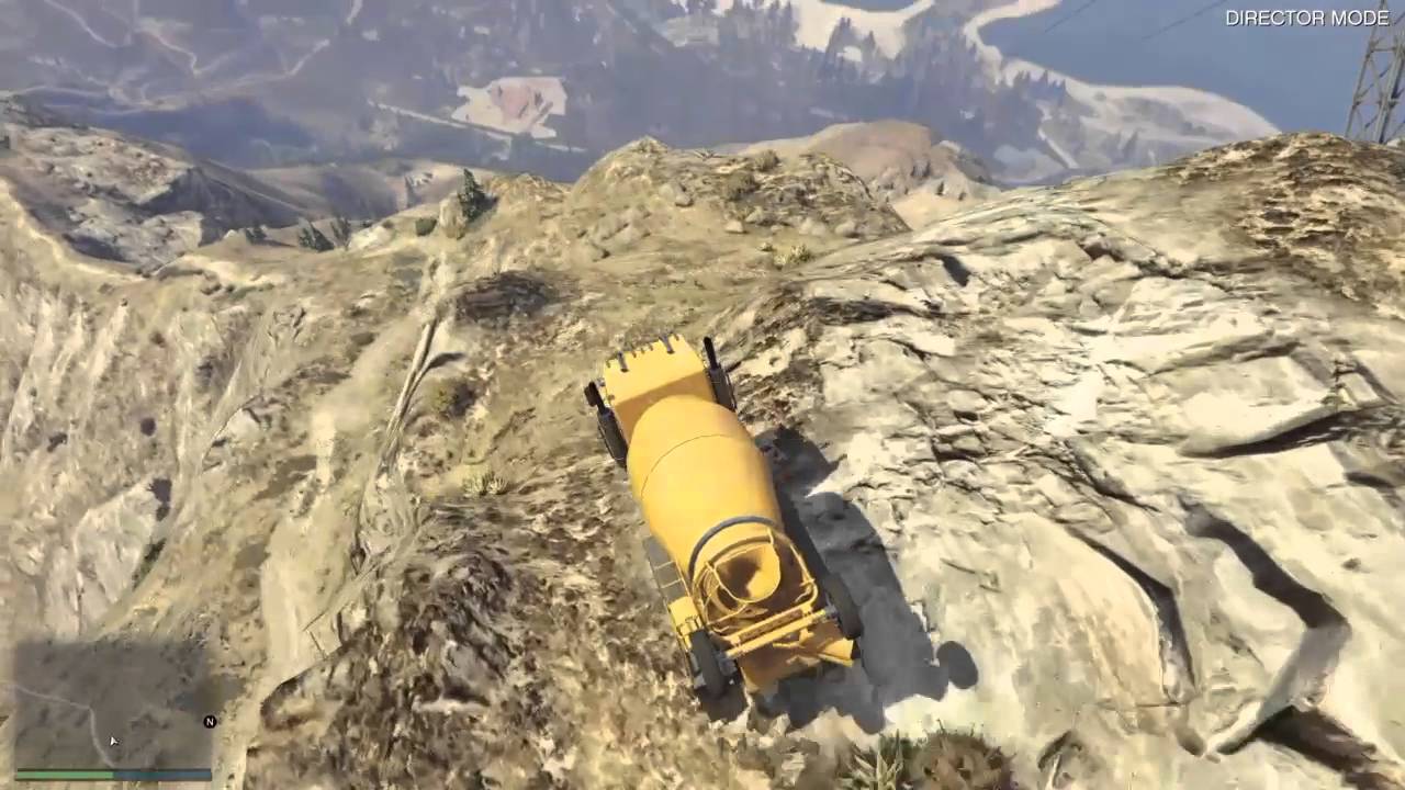 Grand Theft Auto 5 - Driving Trucks Off Mt.Chiliad! (GTA 5)