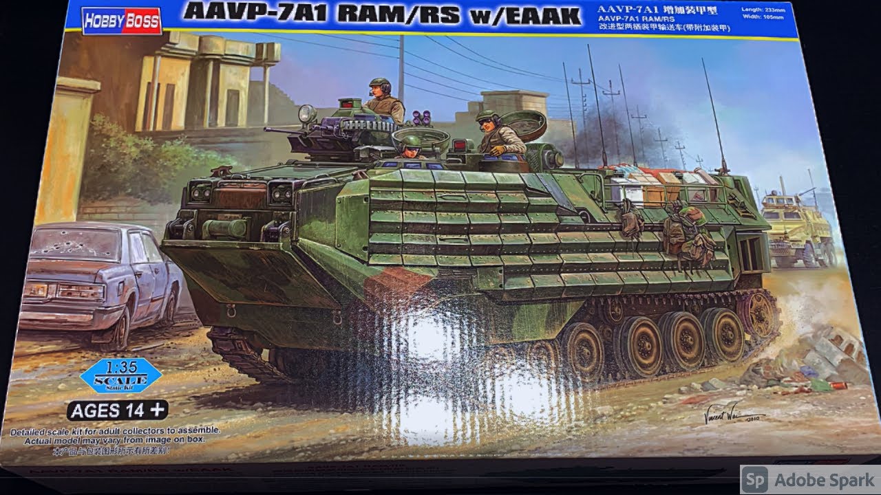 Unboxing Hobby Boss 1/35 AAVP-7A1