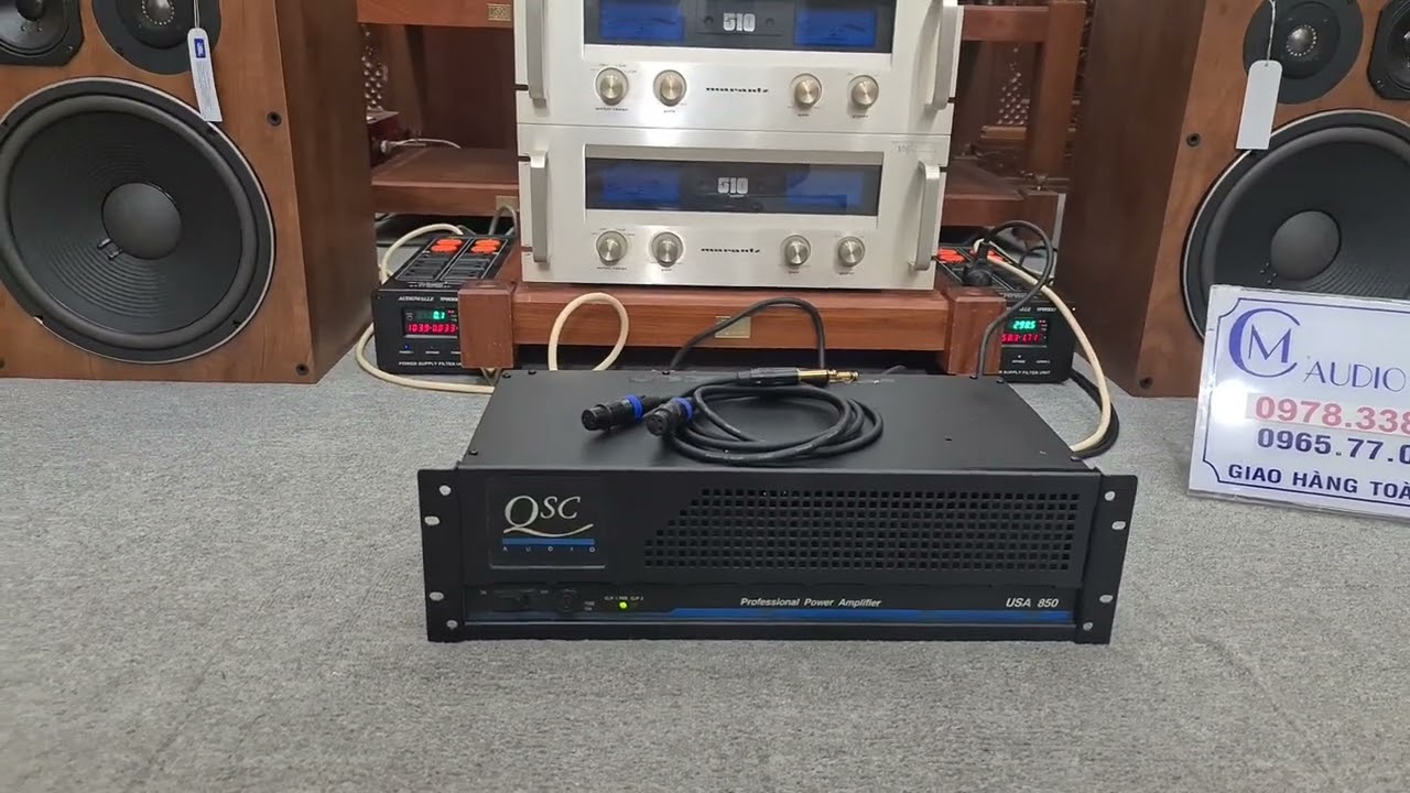 TEST Pow Mỹ QSC USA 850  gửi B&aacute;c HP - QSC M&atilde;i Đỉnh 🥰🥰🥰🥰🤩🤩🤩🤩👏👏👏👏👏