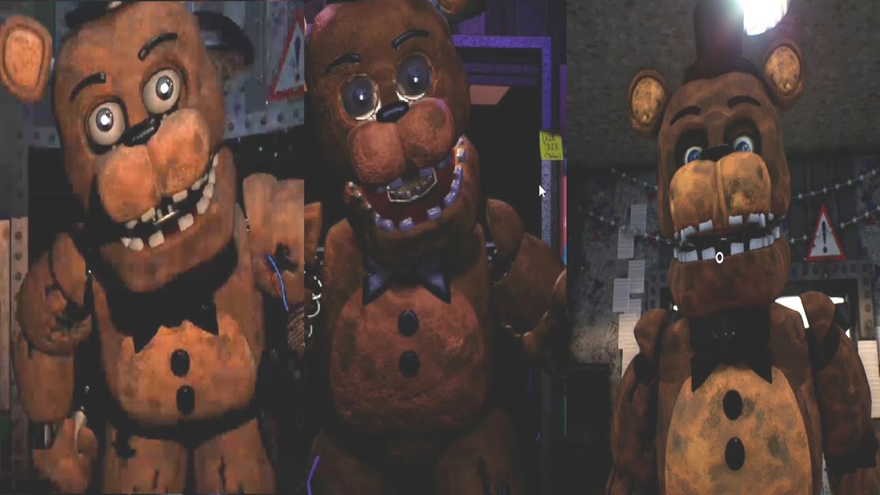 ANIMATRONICS COMPARISON - FNAF 2 VS CNAF 2 VS AFFNAFOS