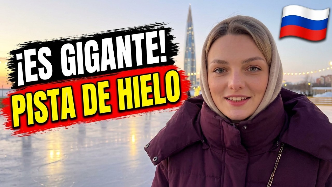 Patinando sobre la Pista de Hielo Más Grande del Mundo 🇷🇺