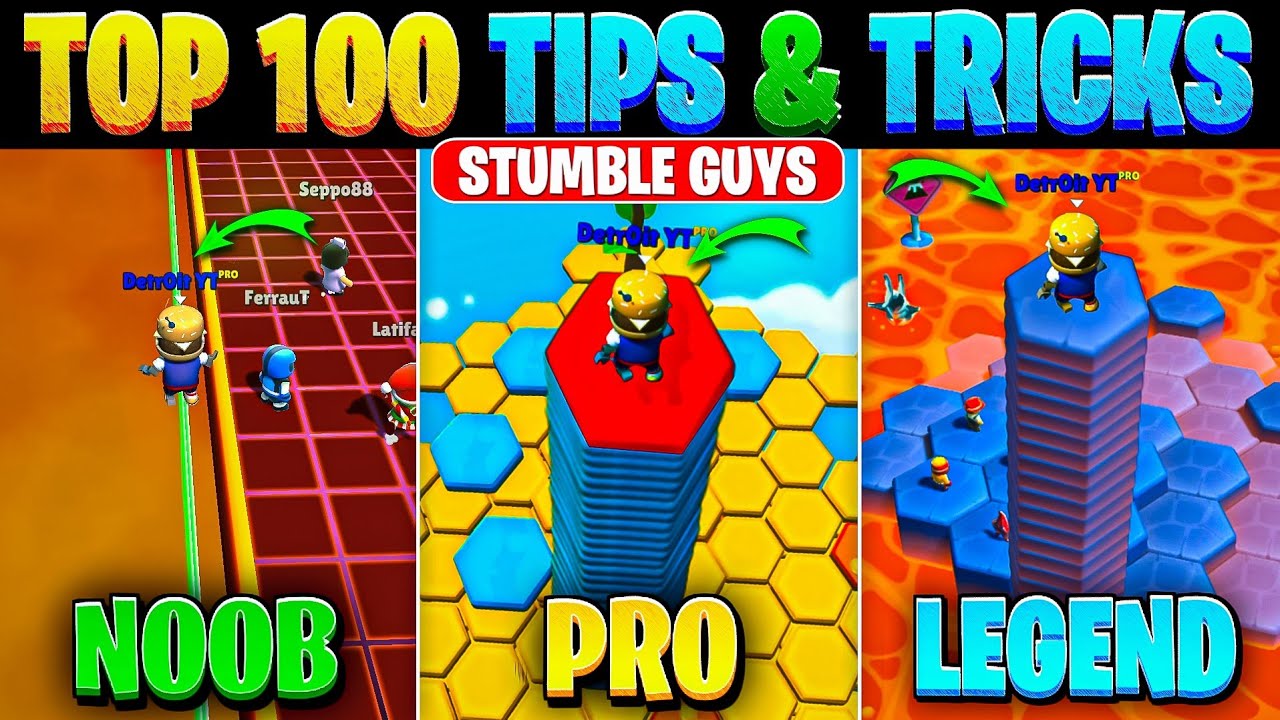 100 лучших советов и рекомендаций в Stumble Guys | Полное руководство, как стать профессионалом