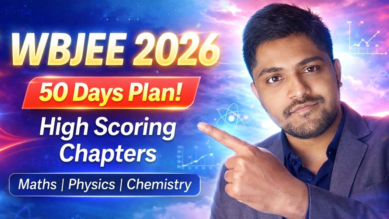 WBJEE 2026 🚀 50 Days Plan + High Scoring Chapters (100+ Marks Strategy) | Maths , Physics, Chemistry
