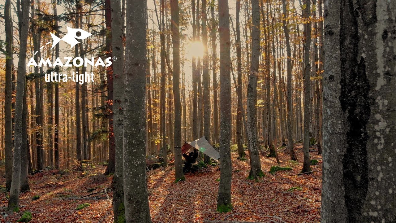 Amazonas Ultra-Light hammock and tarp set forest