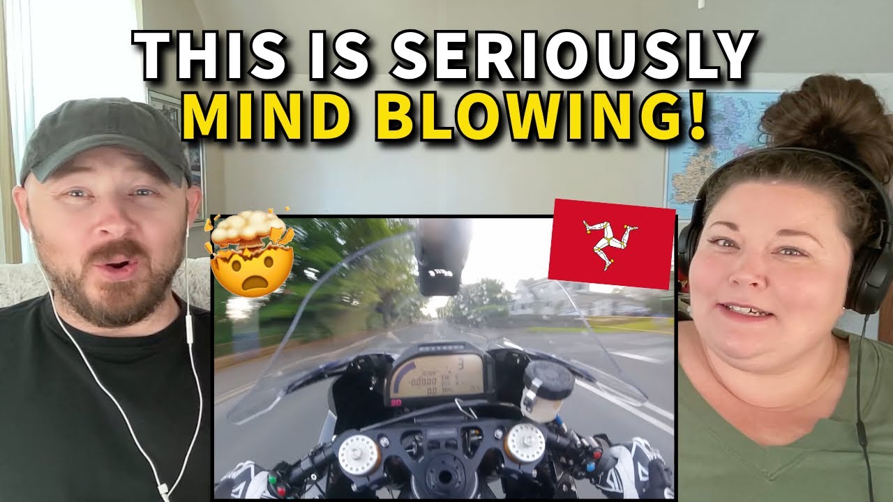 Americans React: Peter Hickman - Isle of Man TT Lap | POV Chin Camera