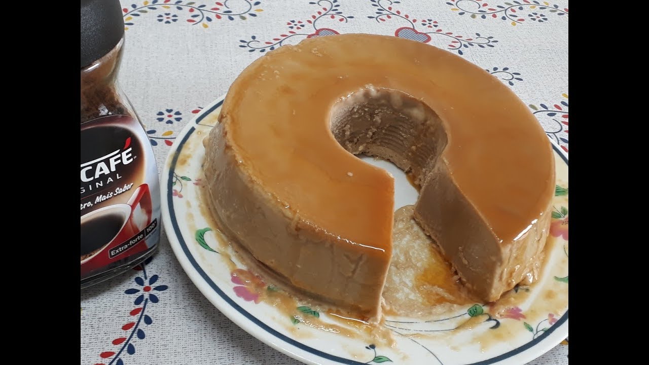Pudim de café sem ovo e sem forno uma delicia