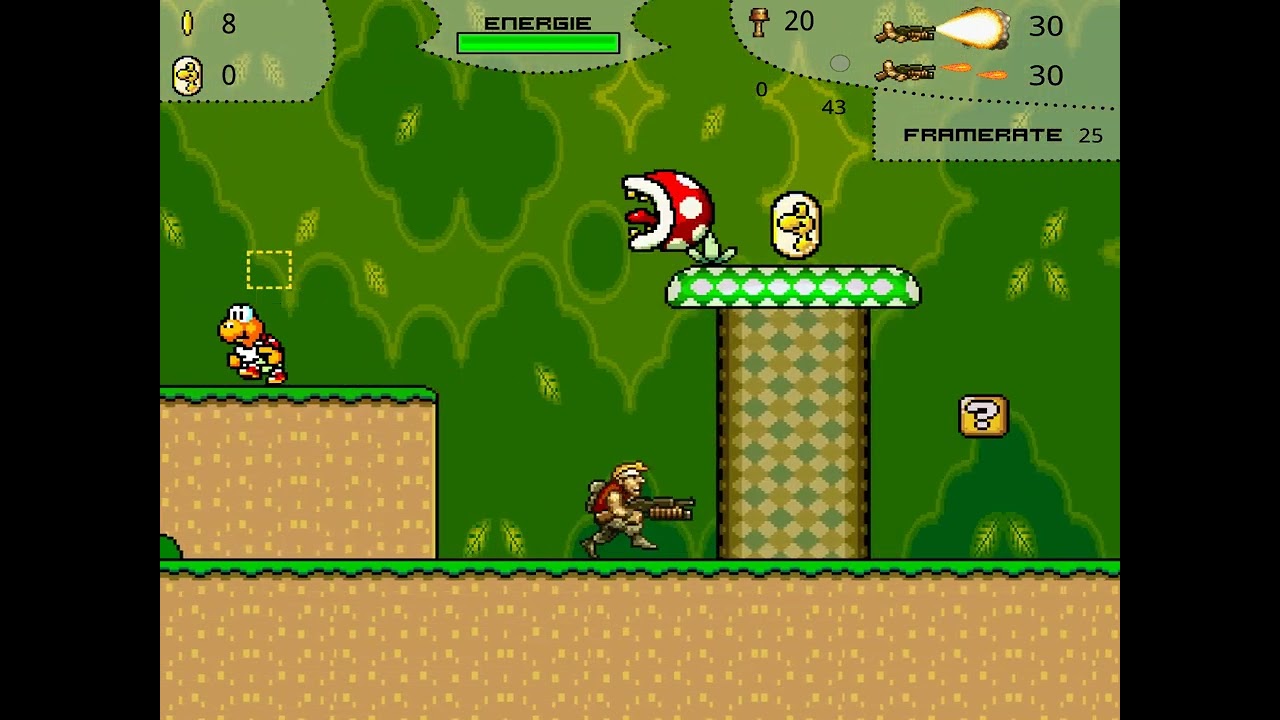 Metal Slug Mario World speedrun no use knife,gun or one thing