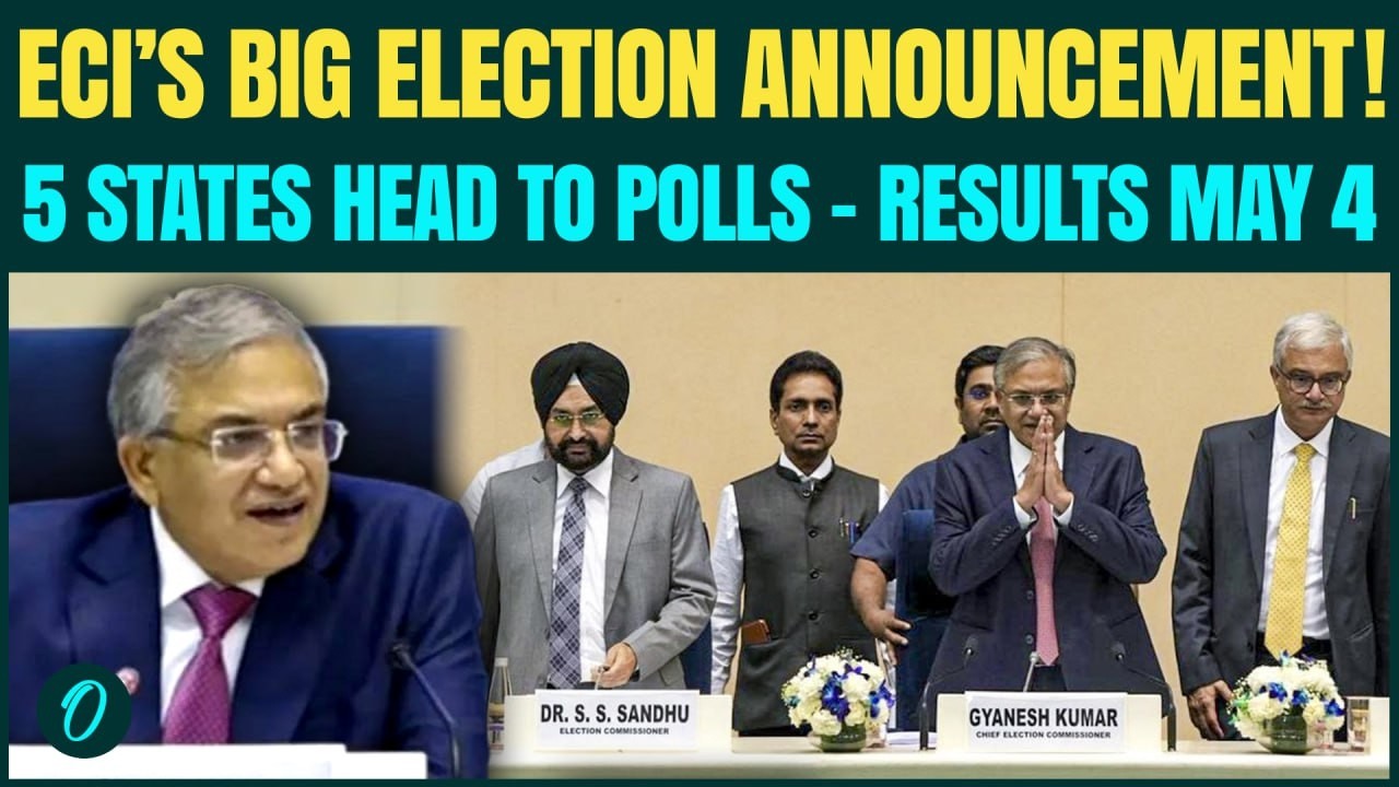 FULL VIDEO: BIG Election Battle Begins! EC Announces Poll Dates For 5 States | Bengal In 2 Phases
