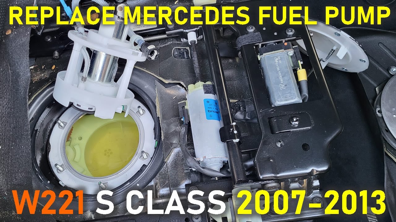 HOW TO REPLACE (REMOVE/INSTALL) FUEL PUMP FOR MERCEDES BENZ S CLASS (S550/S63AMG) W221 2007-2013